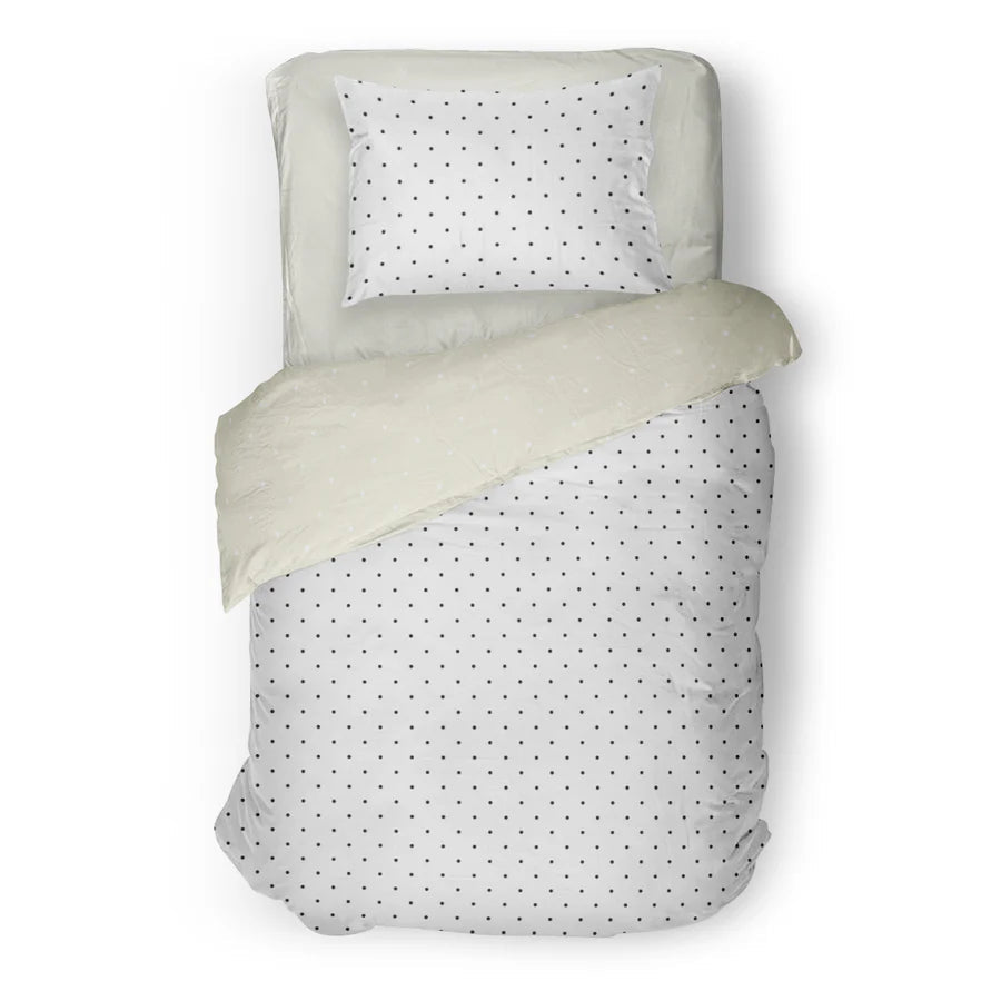 (FAIT AU QUEBEC) Polka - dot - Couvre - lit pour enfants - Literie - Déco et moi