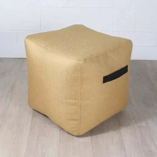 FAIT AU QUÉBEC- Pouf carré BILLY ( 17 teintes disponibles ) - coussins Marie Dooley - Literie-Déco et moi 