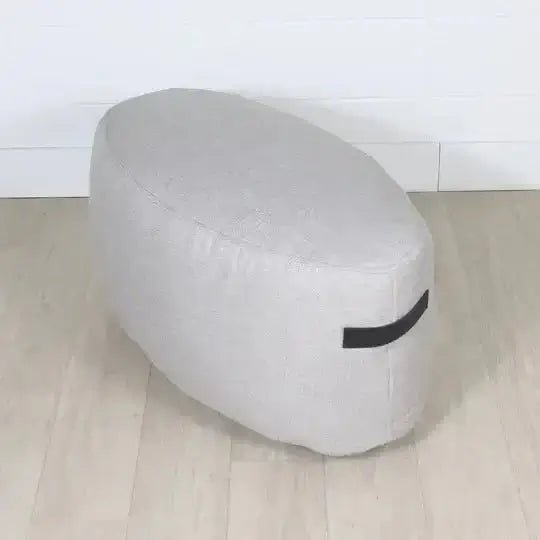 FAIT AU QUÉBEC- Pouf ovale BILLY ( 17 teintes disponibles ) - coussins Marie Dooley - Literie-Déco et moi 