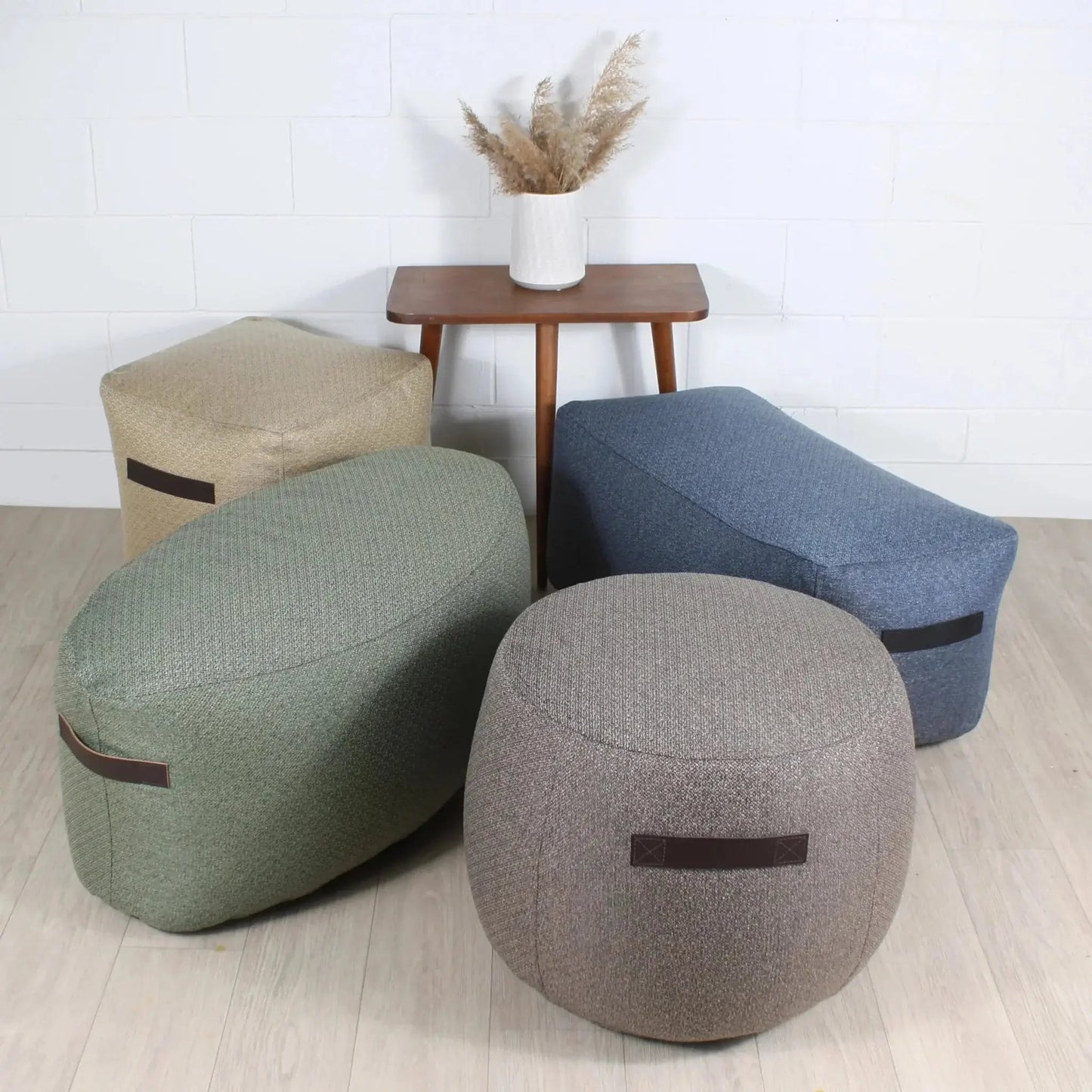FAIT AU QUÉBEC- Pouf rectangulaire NORDIC ( 7 teintes disponibles ) - coussins Marie Dooley - Literie-Déco et moi 