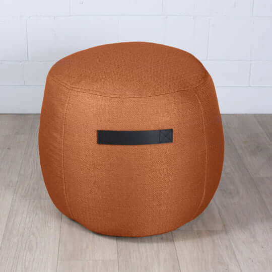 FAIT AU QUÉBEC- Pouf rond BILLY ( 17 teintes disponibles ) - coussins Marie Dooley - Literie-Déco et moi 