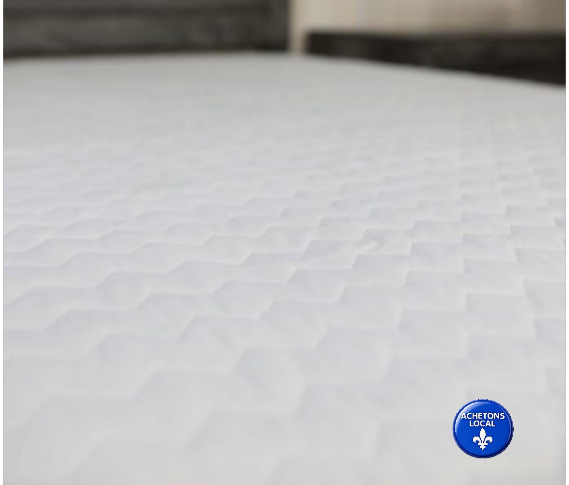 ( Fait au Québec )-Pour lit électrique- Protège-matelas matelassé 100% naturel écologique ( avec élastique tout autour) - protège-matelas Zénima - Literie-Déco et moi 