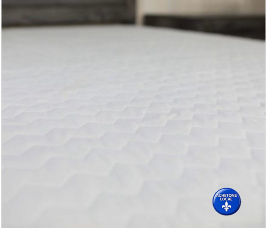 ( Fait au Québec )-Pour lit électrique- Protège-matelas matelassé 100% naturel écologique ( avec élastique tout autour) - protège-matelas Zénima - Literie-Déco et moi 