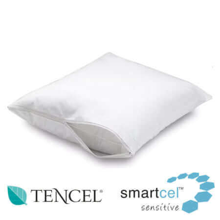 ( Fait au Québec ) Protège-oreiller TENCEL ( 100% écologique ) - protege oreiller Zenima - Literie-Déco et moi 