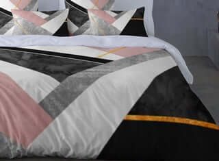 (Fait au Québec)Housse de couette MILA ( Ensemble 4 pièces ) - Literie - Déco et moi