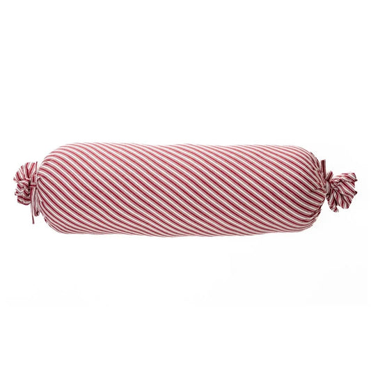 Coussin long à rayures rouges et blanches Holly ( 6.5'' x 16'') - Par Brunelli (ARRIVAGE MI-OCTOBRE ) - Cache coussin Brunelli - Literie-Déco et moi 