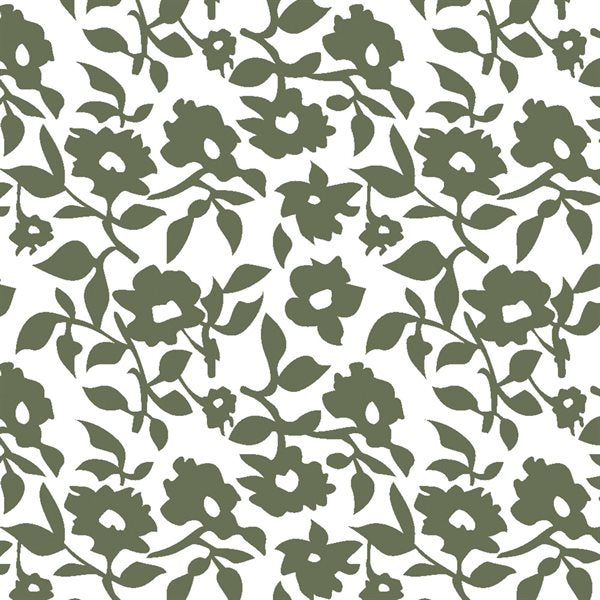 Nappe imprimée de fleurs vertes HORTENSE - Par Brunelli ( livraison printemps 2025 ) NAPPES  ,disponible chez Literie-Déco et moi 