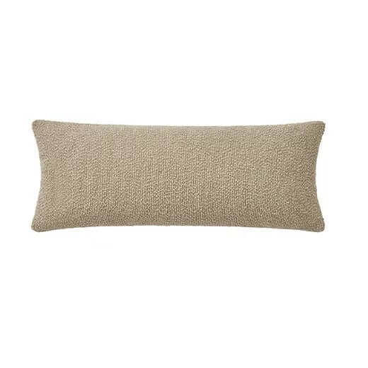 Housse BOUCLÉ (Grège) 12'' X 20'' - coussins Livia - Literie-Déco et moi