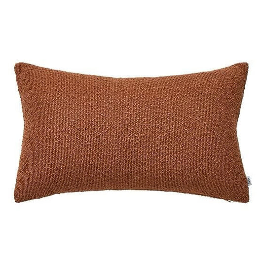 Housse BOUCLÉ (Terracotta ) 12'' X 20'' - coussins Livia - Literie-Déco et moi