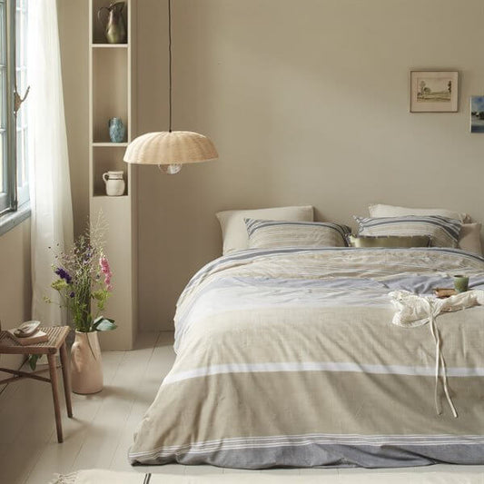 Housse de couette a rayures MOCKTAIL- Par Brunelli Housse de couette  ,disponible chez Literie-Déco et moi 