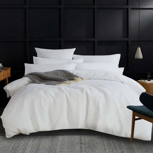 Housse de couette ARIA ( blanche ) - Literie - Déco et moi