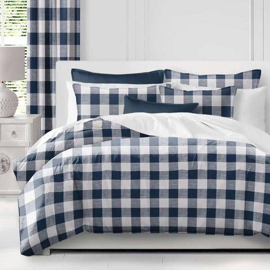 Housse de couette BANFF BUFFALO ( Marine / blanc ) - Par Colcha Linens - Housse de couette Colcha Linens - $61.95! Literie-Déco et moi 