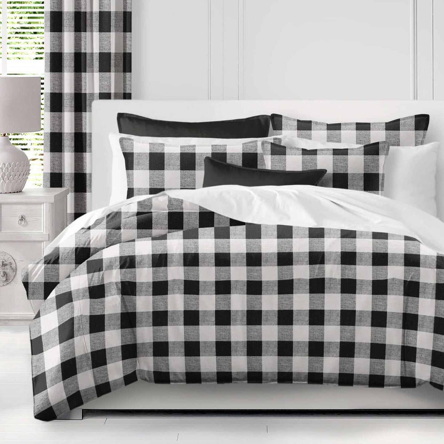 Housse de couette BANFF BUFFALO ( Noir / blanc ) - Par Colcha Linens - Literie - Déco et moi