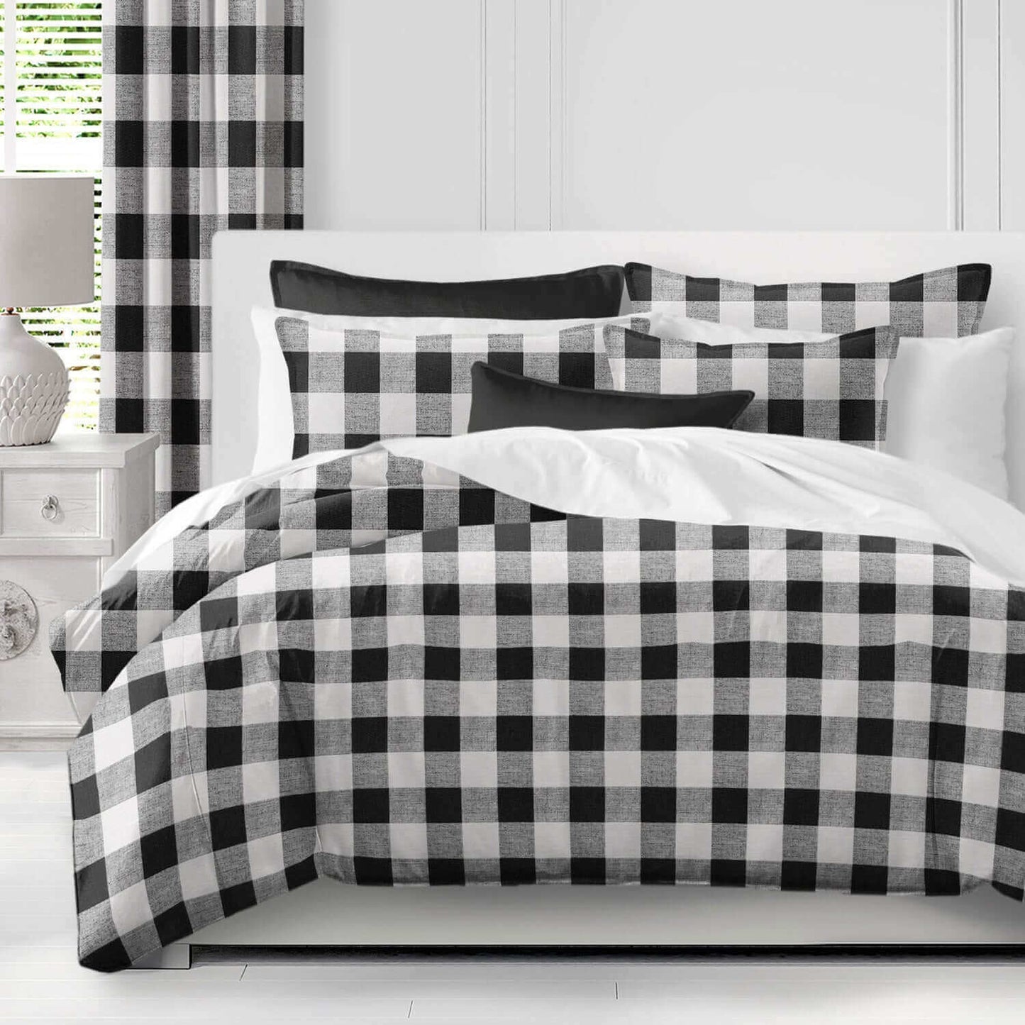Housse de couette BANFF BUFFALO ( Noir / blanc ) - Par Colcha Linens - Housse de couette Colcha Linens - Literie-Déco et moi 