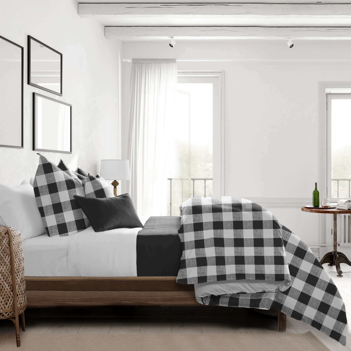 Housse de couette BANFF BUFFALO ( Noir / blanc ) - Par Colcha Linens - Housse de couette Colcha Linens - Literie-Déco et moi 