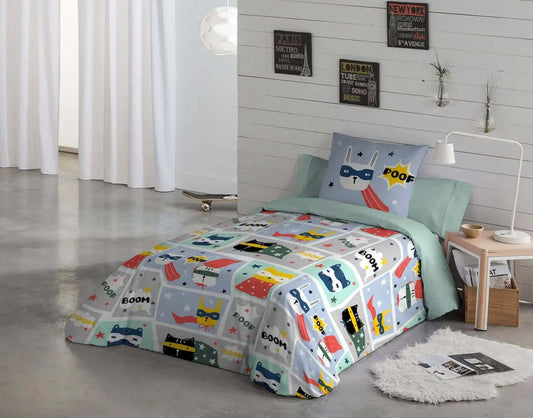 Housse de couette BOOM - Housse de couette enfant gouchee - $139.95! Literie-Déco et moi 