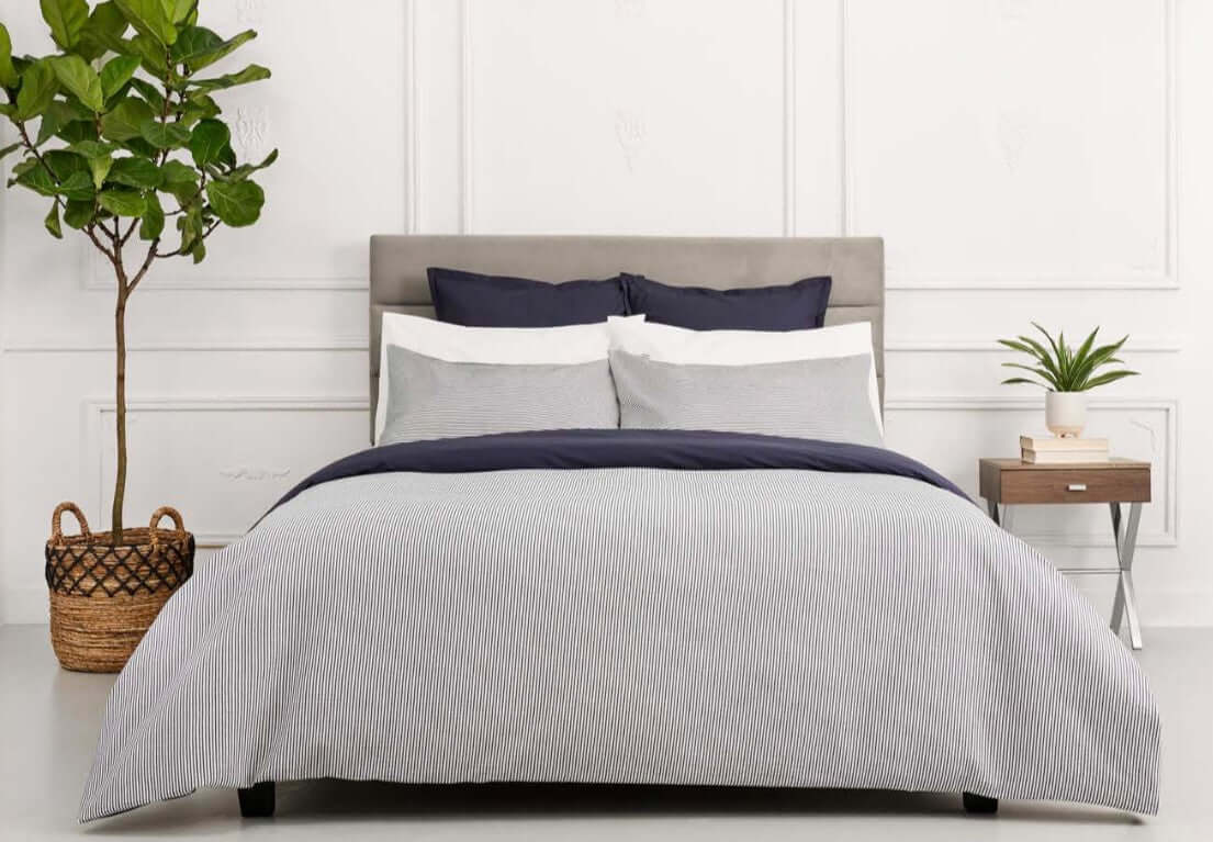 Housse de couette CHALET STRIPE ( Fait au Canada ) - Literie - Déco et moi