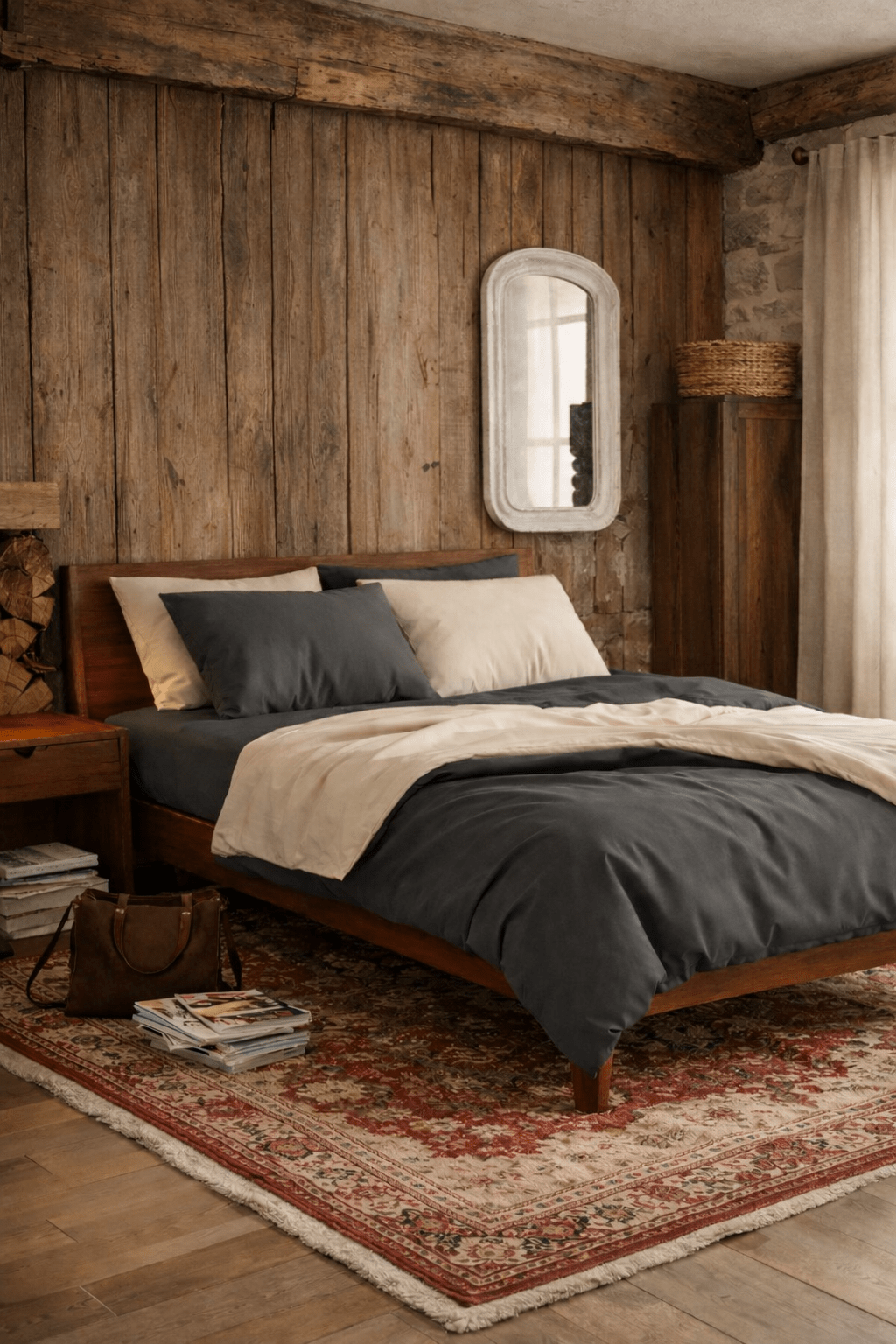 Housse de couette Collection Raffinée ( 100% coton égyptien )- Ardoise - Housse de couette Literie & Déco et moi - Literie-Déco et moi 