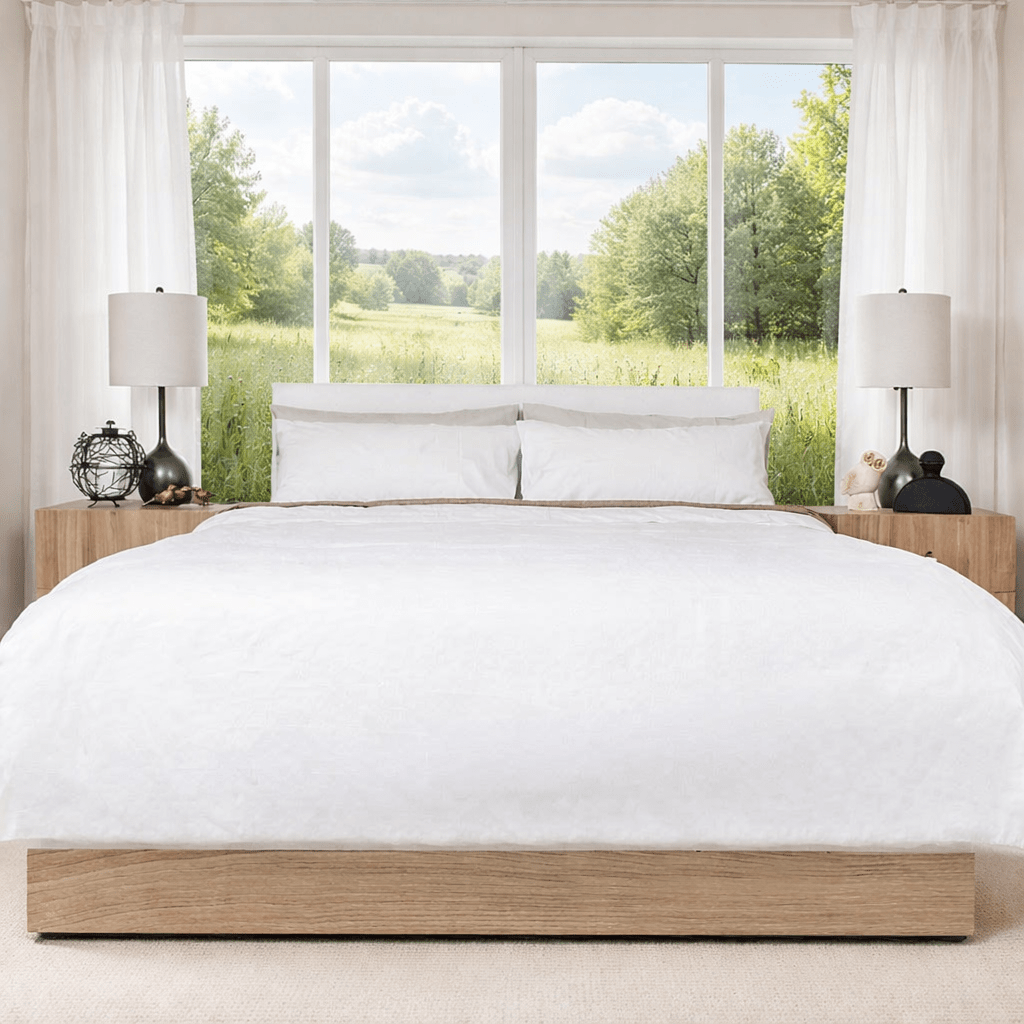 Housse de couette Collection Raffinée ( 100% coton égyptien )- Blanc - Housse de couette Literie & Déco et moi - Literie-Déco et moi 