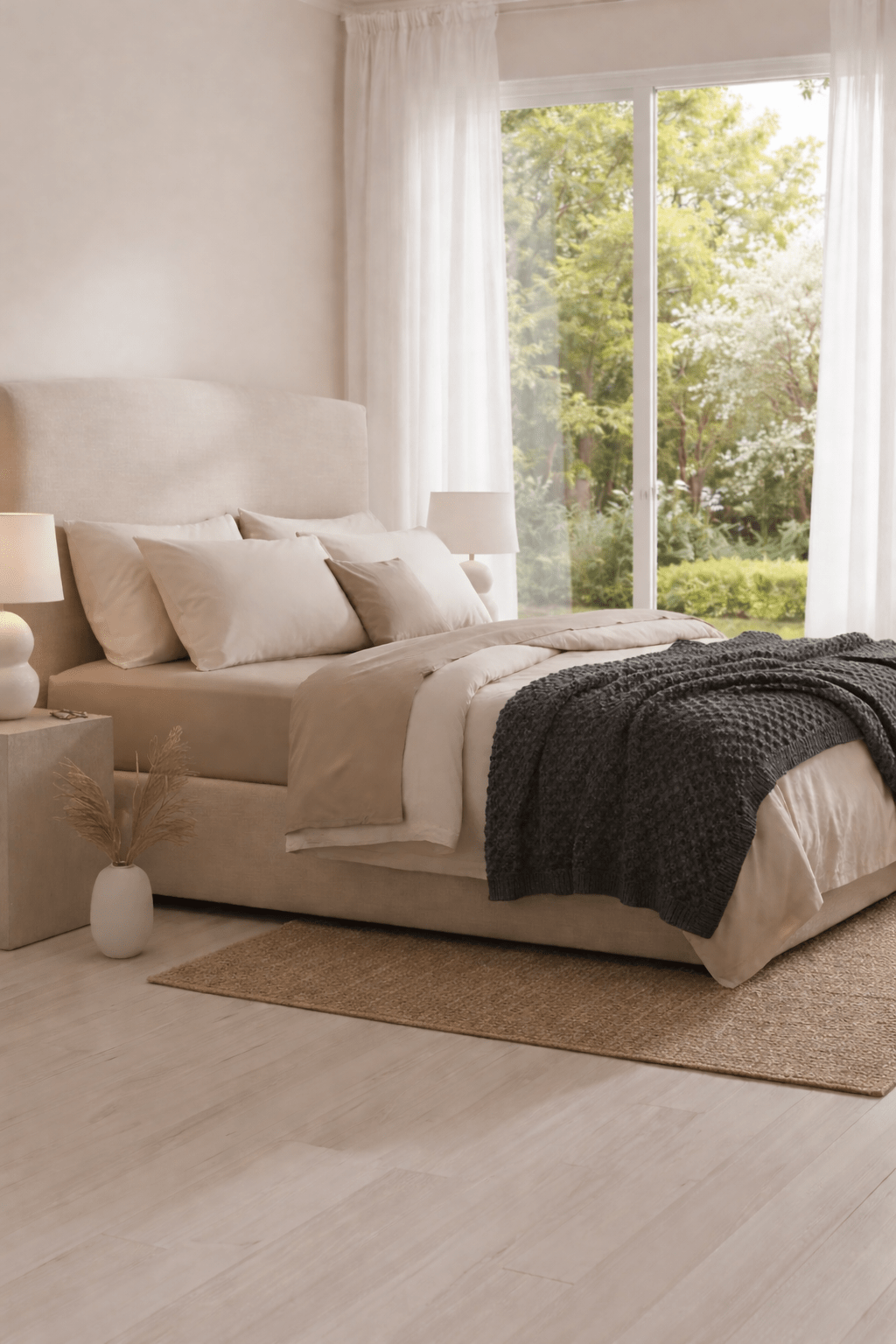 Housse de couette Collection Raffinée ( 100% coton égyptien )- Taupe - Housse de couette Literie & Déco et moi - $64.99! Literie-Déco et moi 