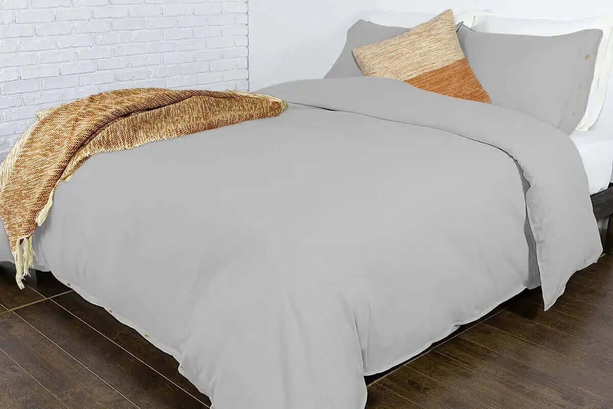 Housse de couette COXEN ( gris ) - Housse de couette rjs trading - Literie-Déco et moi 