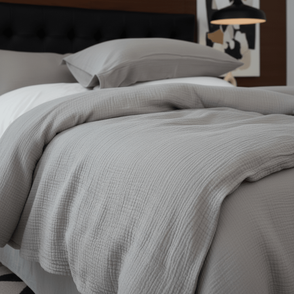 Housse de couette DCL ( Gris ) - Housse de couette Livia - Literie-Déco et moi 