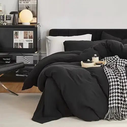 Housse de couette DCL ( Noir ) - Housse de couette Livia - Literie-Déco et moi 
