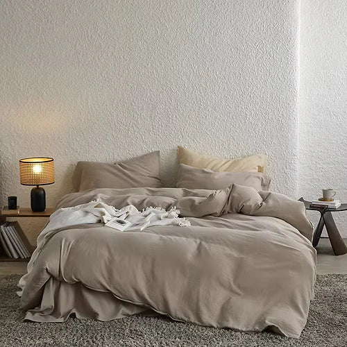 Housse de couette DCL ( Taupe ) - Literie - Déco et moi