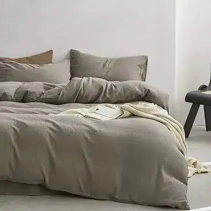 Housse de couette DCL ( Taupe ) - Housse de couette Livia - Literie-Déco et moi 