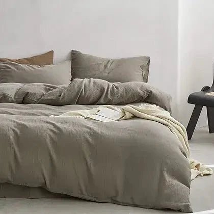 Housse de couette DCL ( Taupe ) - Literie - Déco et moi