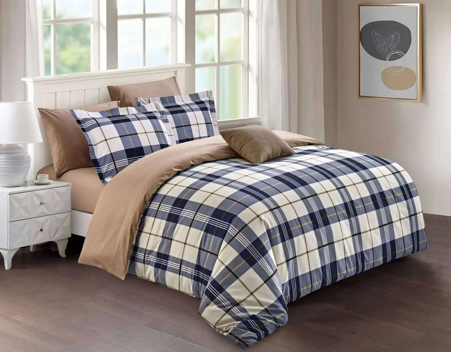 Housse de couette DENVER ( RÉVERSIBLE ) 4 pièces - Housse de couette N. Home - $119.99! Literie-Déco et moi 