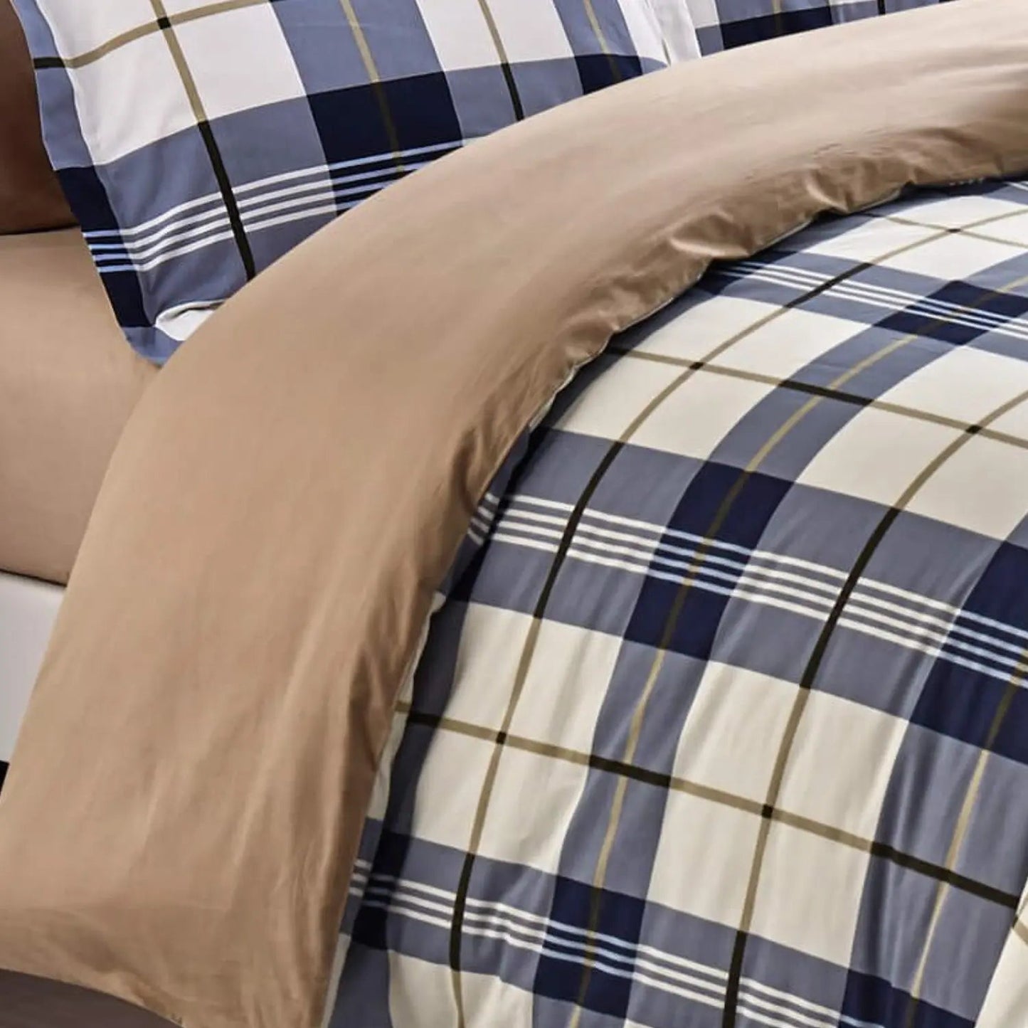 Housse de couette DENVER ( RÉVERSIBLE ) 4 pièces - Housse de couette N. Home - $119.99! Literie-Déco et moi 