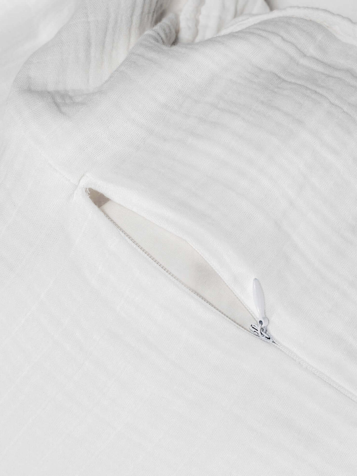 Housse de couette ÉMILIA, en gaze de coton ( Blanc ) - Literie - Déco et moi