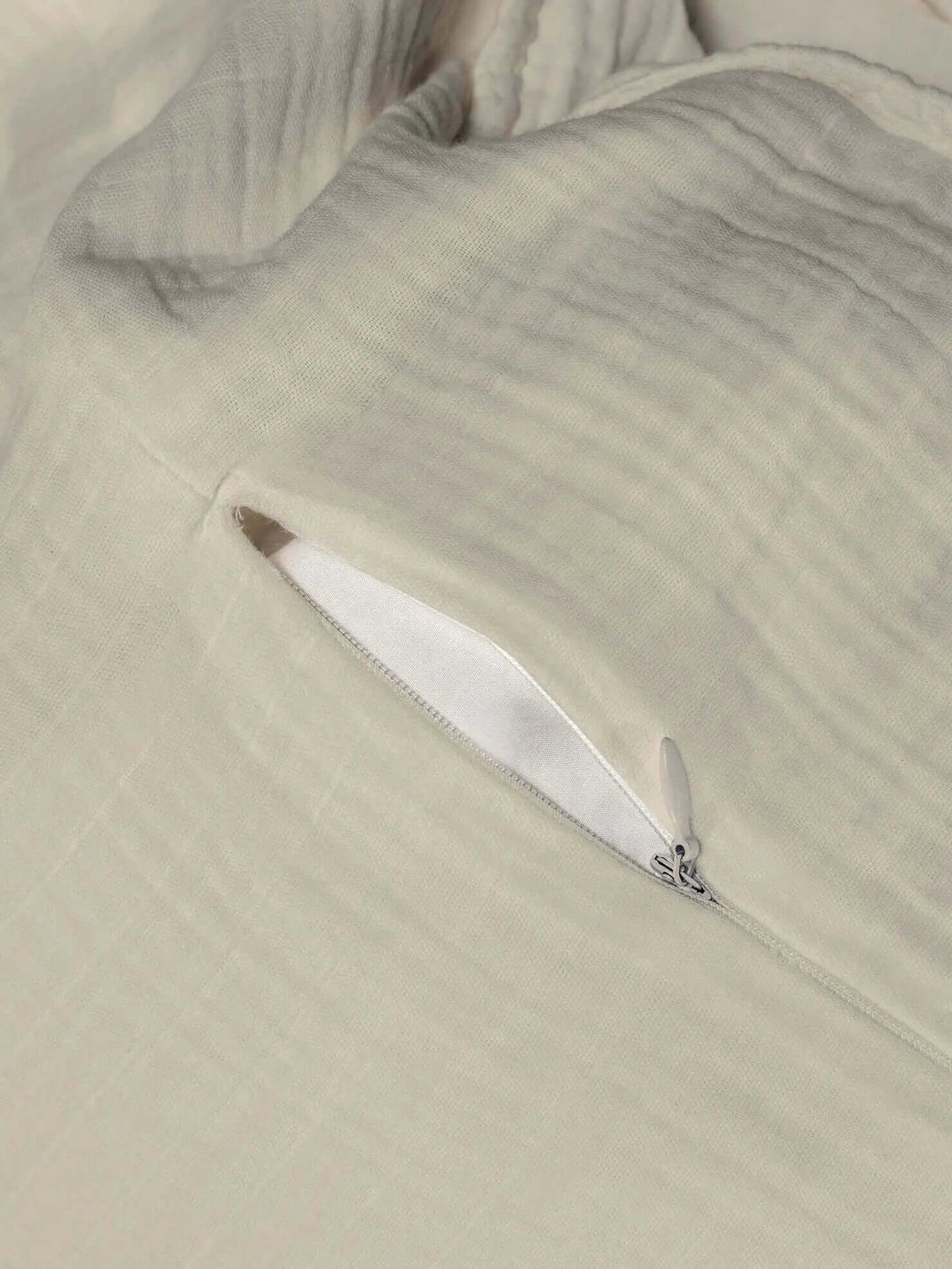 Housse de couette ÉMILIA, en gaze de coton (teinte: LIN ) - Housse de couette Dolce bianca - Literie-Déco et moi 