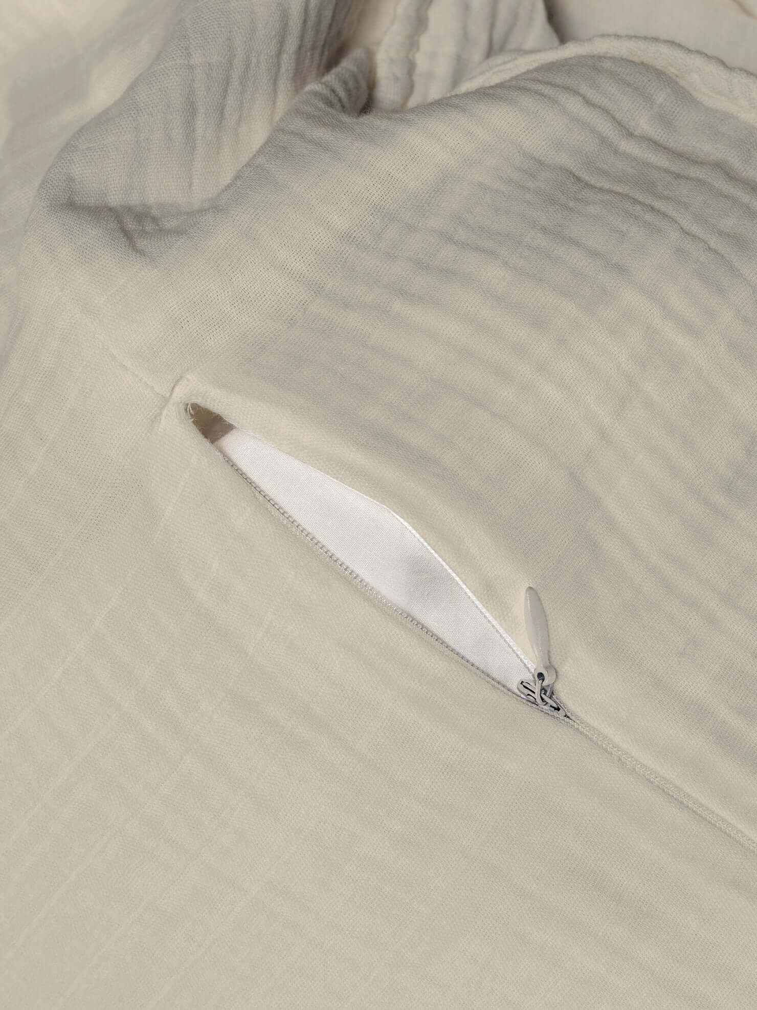 Housse de couette ÉMILIA, en gaze de coton (teinte: LIN ) - Literie - Déco et moi