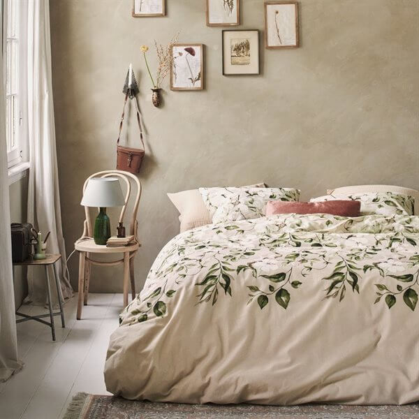 Housse de couette en 100% flanelle de coton fleurie BUNCH - Par Brunelli - Literie - Déco et moi