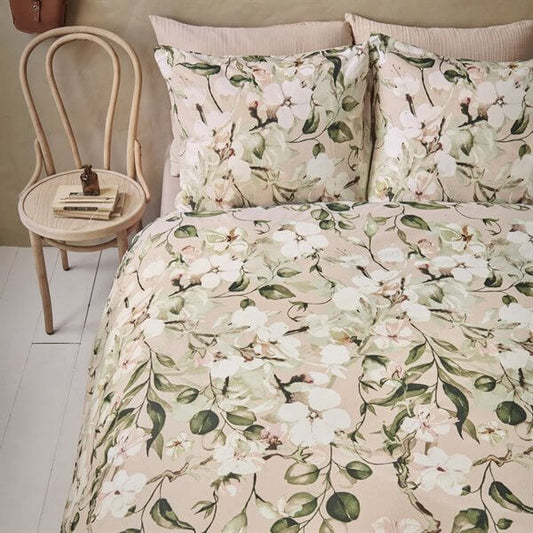Housse de couette en 100% flanelle de coton fleurie BUNCH - Par Brunelli Housse de couette  ,disponible chez Literie-Déco et moi 
