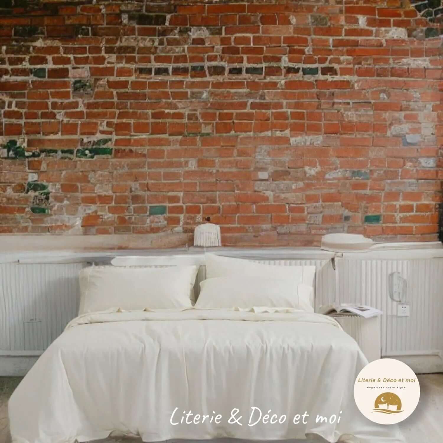 Housse de couette en BAMBOU  ( Ivoire )- Collection Literie -Déco et Moi - Housse de couette LITERIE & DÉCO ET MOI - Literie-Déco et moi 
