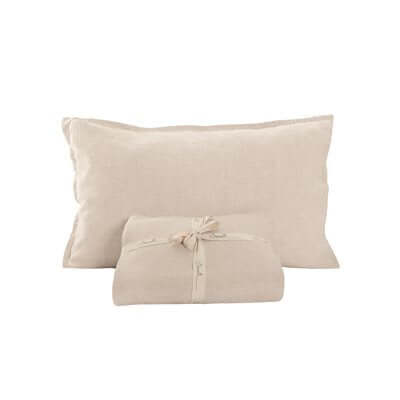 Housse de couette en lin naturel LINEN - Par Brunelli - Literie - Déco et moi