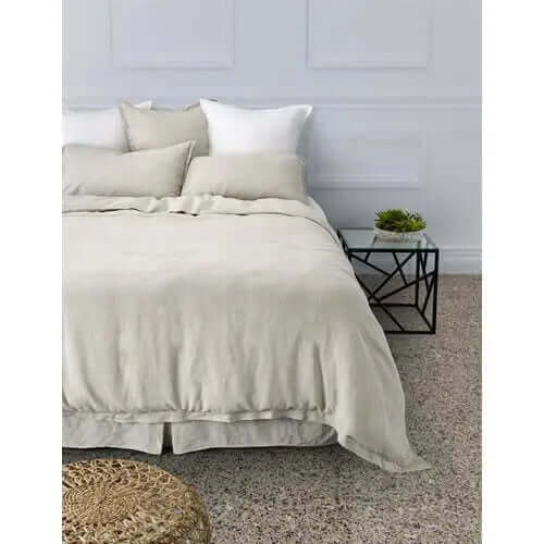 Housse de couette en lin naturel LINEN- Par Brunelli - Housse de couette Brunelli - $43.99! Literie-Déco et moi 