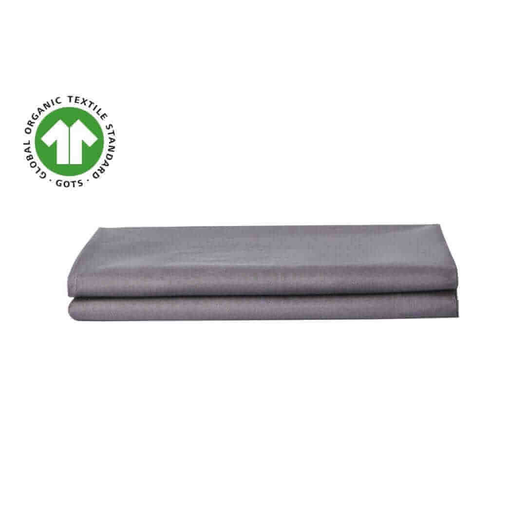 Housse de couette en percale biologique ( Charcoal ) - Housse de couette Literie & Déco et moi - Literie-Déco et moi 