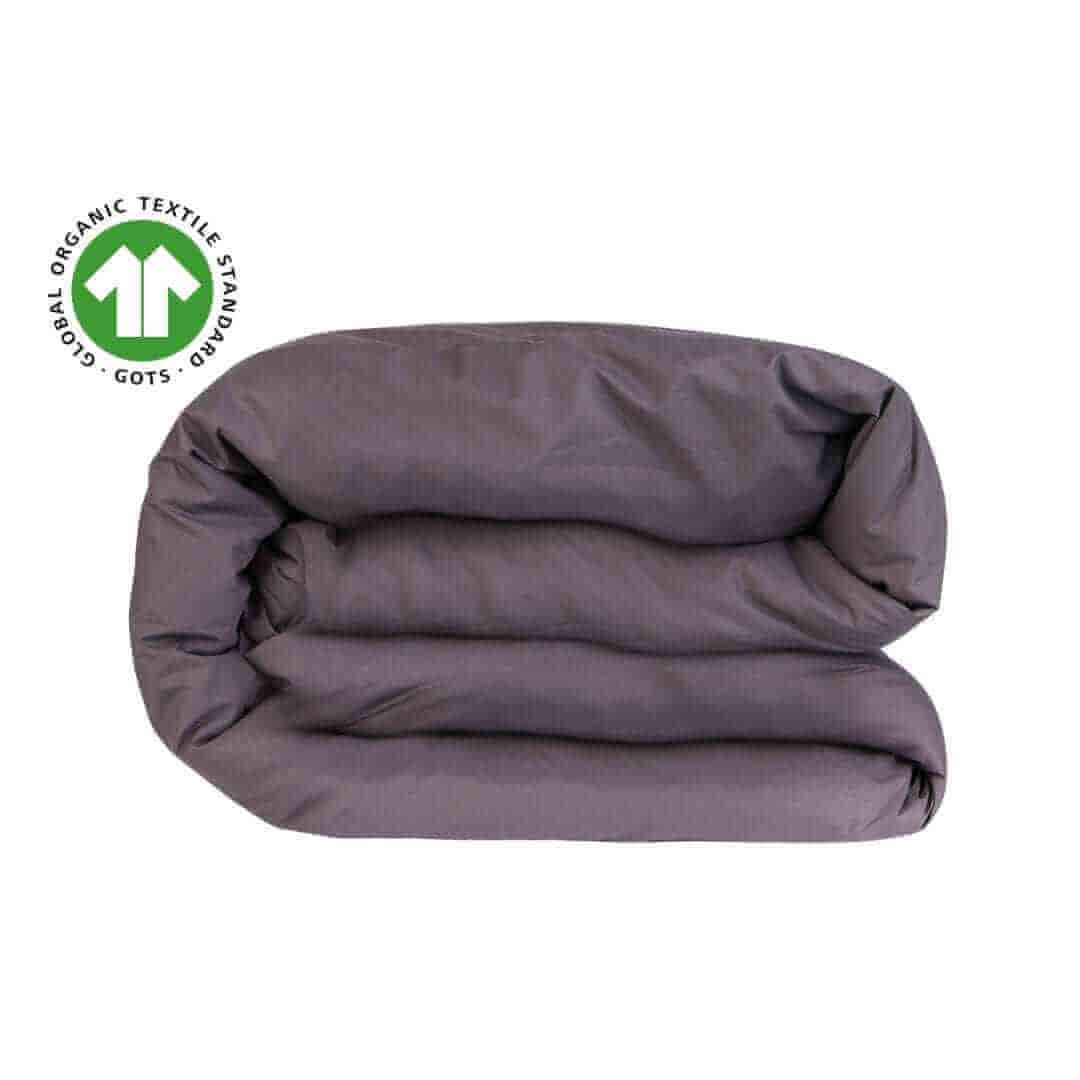 Housse de couette en percale biologique ( Charcoal ) - Housse de couette Literie & Déco et moi - Literie-Déco et moi 