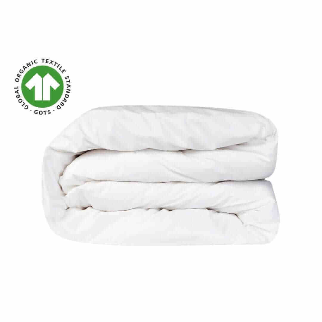 Housse de couette en percale biologique (Blanc) Housse de couette  ,disponible chez Literie-Déco et moi 