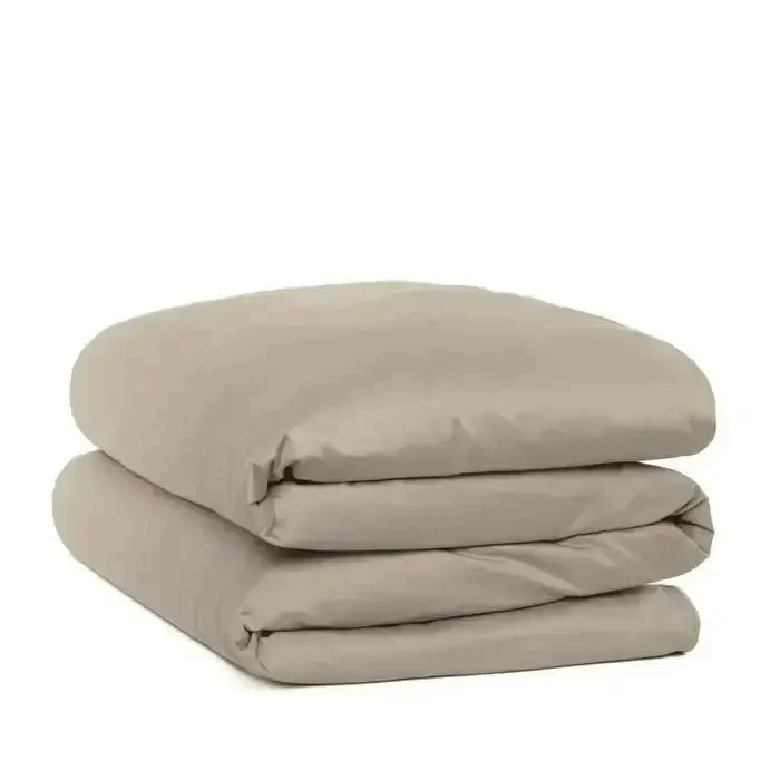 Housse de couette en percale de coton DUNES ( gris ) - Literie - Déco et moi