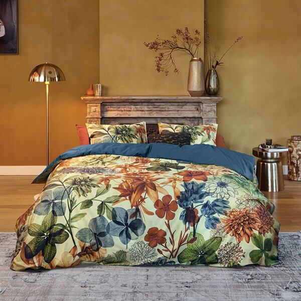 Housse de couette fleurie CHARTREUSE - Par Brunelli Housse de couette  ,disponible chez Literie-Déco et moi 