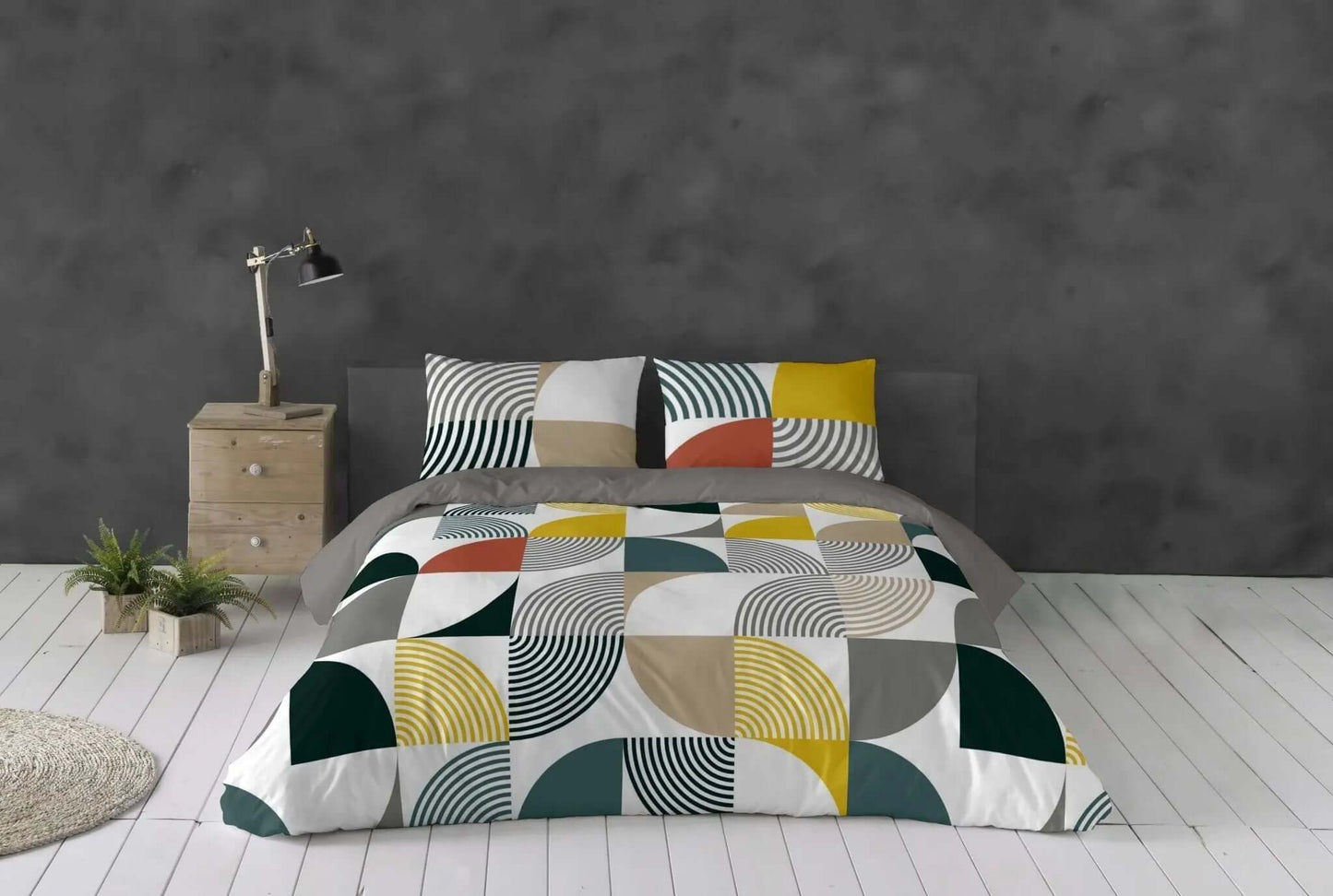 Housse de couette HELSINKI - Housse de couette gouchee - $229.95! Literie-Déco et moi 