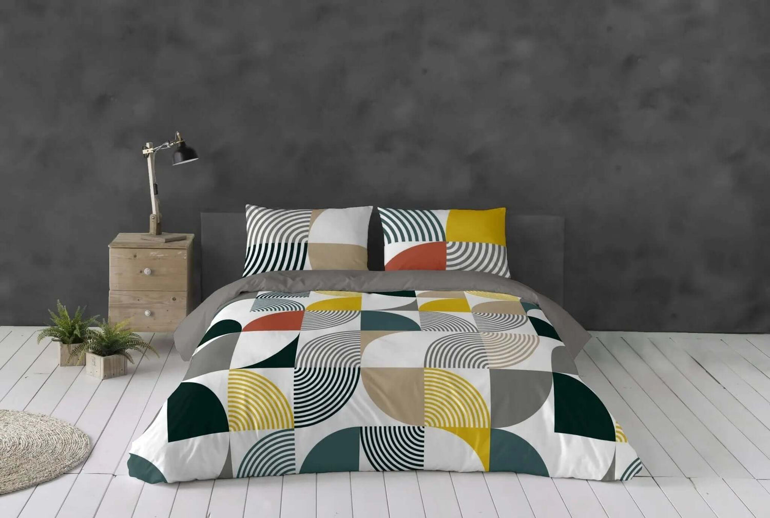 Housse de couette HELSINKI - Housse de couette gouchee - $229.95! Literie-Déco et moi 