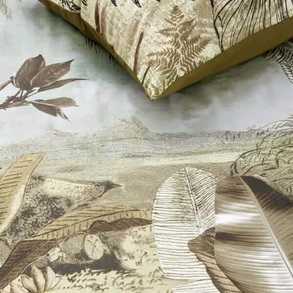 Housse de couette imprimée exotique PALMA- Par Brunelli - Housse de couette Brunelli - Literie-Déco et moi 