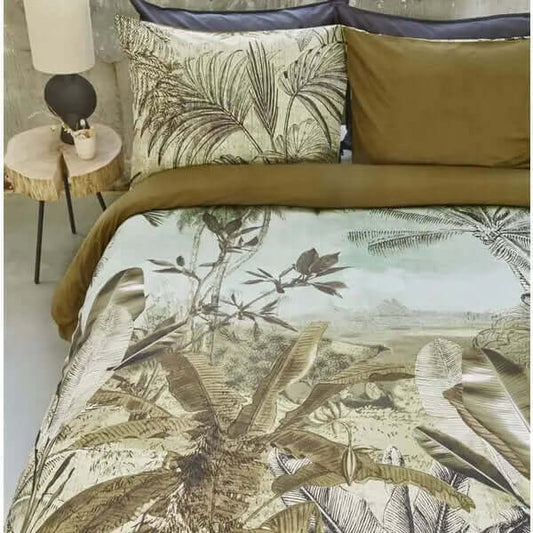 Housse de couette imprimée exotique PALMA- Par Brunelli - Housse de couette Brunelli - $89.99! Literie-Déco et moi 