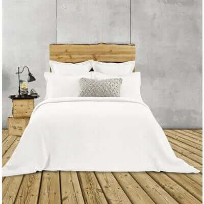 Housse de couette jersey blanc RUSTIC- Par Brunelli - Housse de couette Brunelli - $27.99! Literie-Déco et moi 
